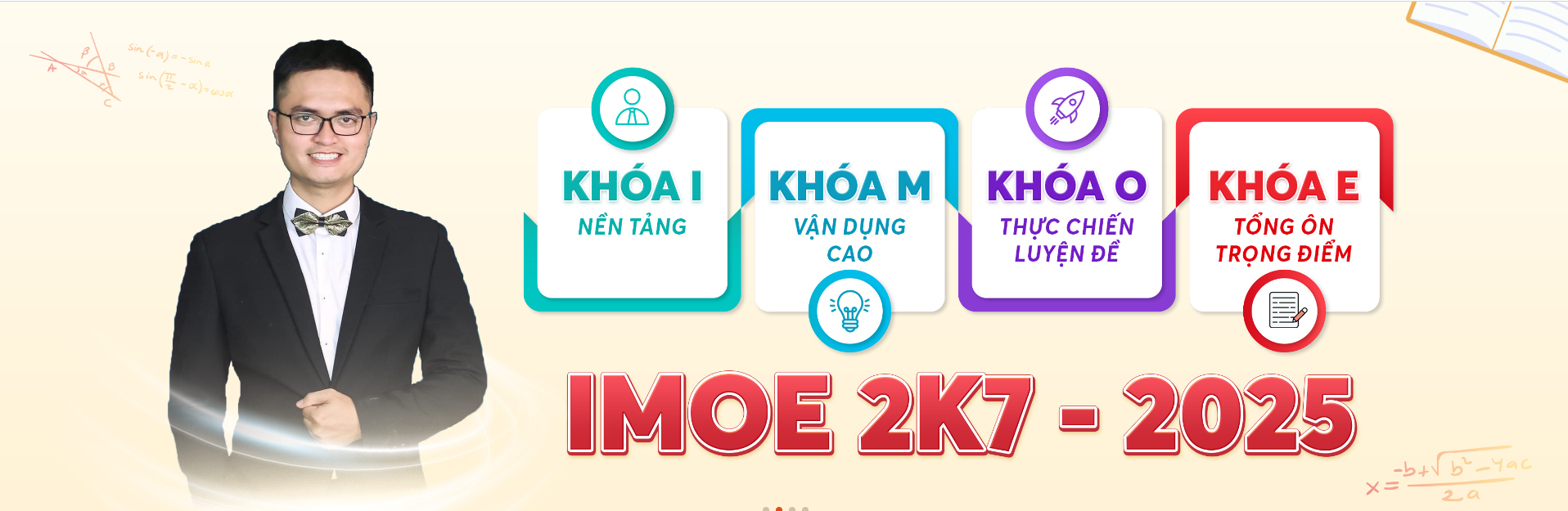 Khóa Live I – NỀN TẢNG – VDC ôn thi THPTQG môn Toán thầy Đỗ Văn Đức (Chương trình mới)