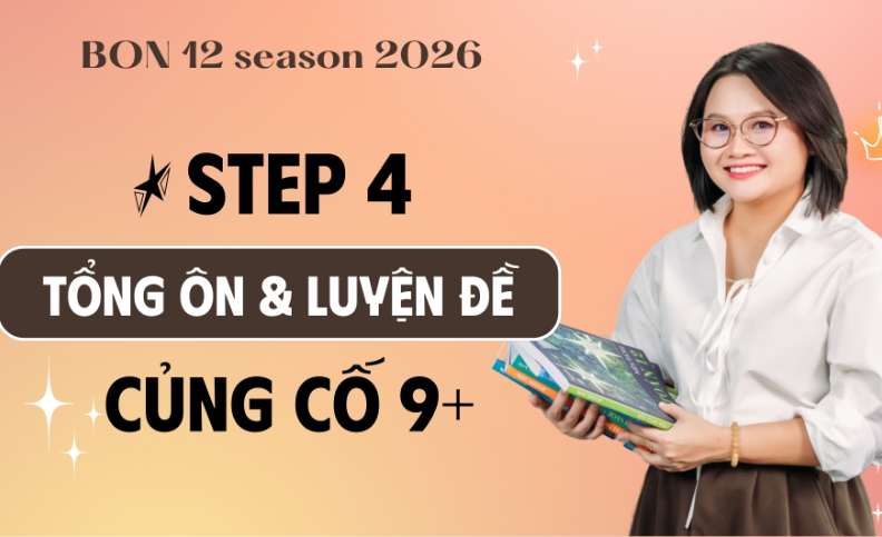 Khóa STEP 4 – KNOCK OUT ôn thi THPTQG môn Toán cô Huyền LB (Chương trình mới)